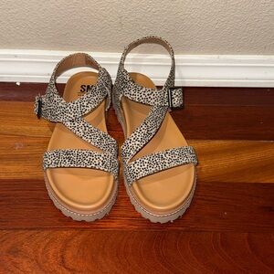 Cheetah Print Sandals